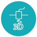 3D makerspace icon