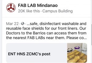 Fab Lab 3D Printed Masks